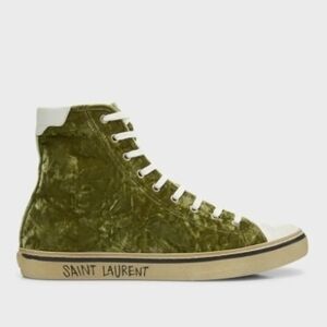Saint Laurent Malibu Velvet Mid-Top